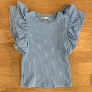 Women’s Zara Blue Knit Top
